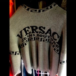 Vintage Gianni Versace Jeans Couture Knitted Sweater Mens Size L